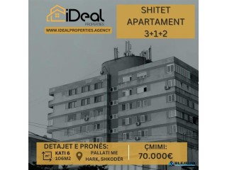 🔥 Shitet Apartament 3+1+2 te "Pallati me hark, Rus", Shkodë