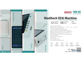 Six Channel ECG machine, Slim, advanced and light weight