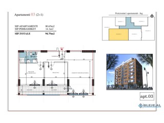 🔥 Super Okazion, 🏢 Shitet apartament 2+1, 📍Ne Don Bosko, 💶 çmimi 118.500€, Tirane